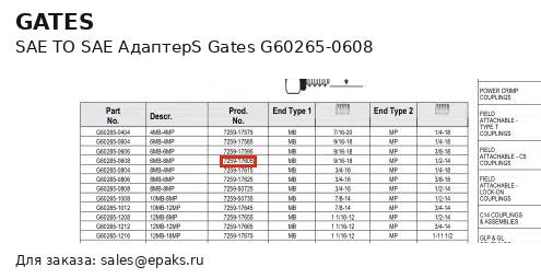 Gates G60265-0608