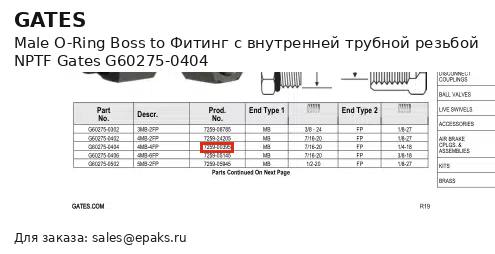 Gates G60275-0404