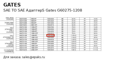 Gates G60275-1208