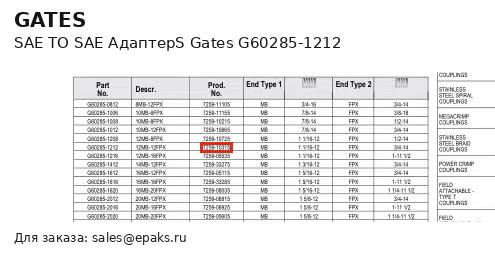 Gates G60285-1212