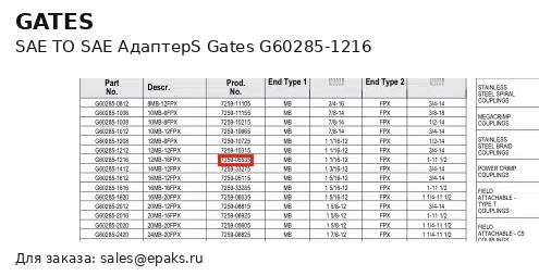 Gates G60285-1216