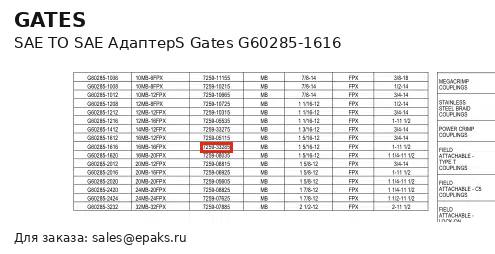Gates G60285-1616