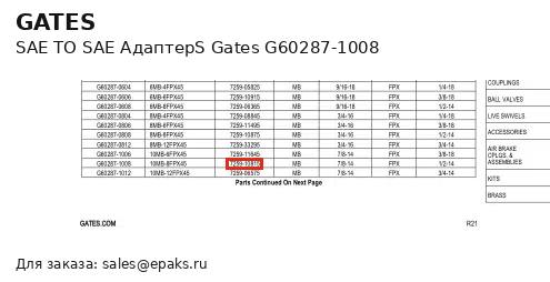 Gates G60287-1008