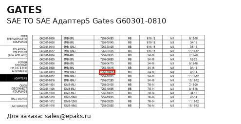 Gates G60301-0810