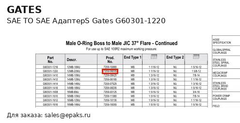 Gates G60301-1220
