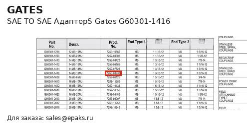Gates G60301-1416