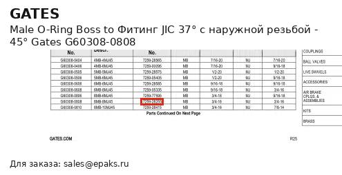 Gates G60308-0808