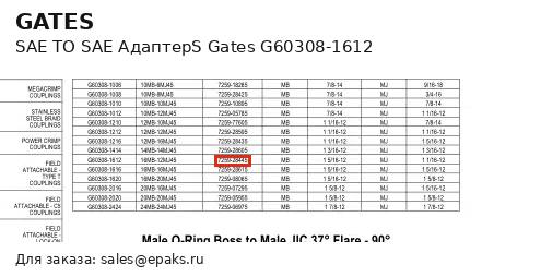Gates G60308-1612