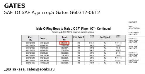 Gates G60312-0612