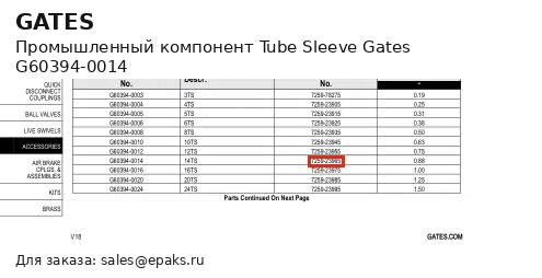 Gates G60394-0014