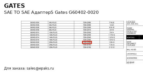 Gates G60402-0020