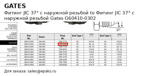 Gates G60410-0302