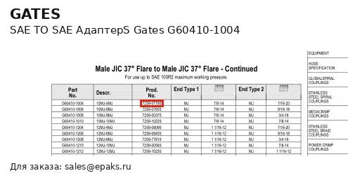 Gates G60410-1004