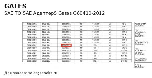 Gates G60410-2012