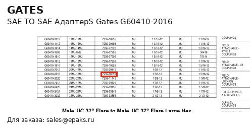 Gates G60410-2016
