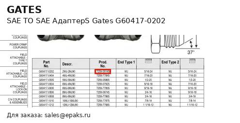 Gates G60417-0202