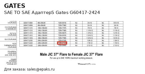 Gates G60417-2424