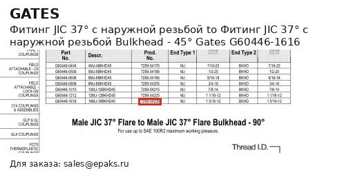 Gates G60446-1616