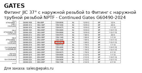 Gates G60490-2024