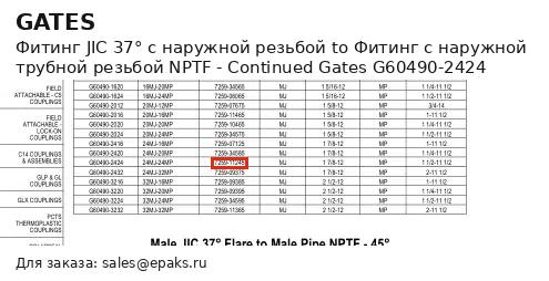 Gates G60490-2424