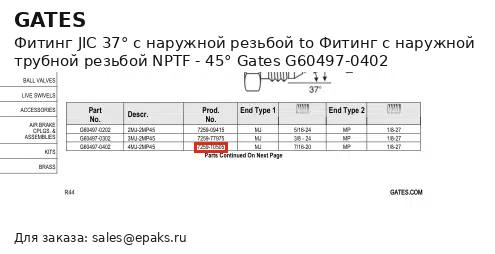 Gates G60497-0402