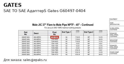 Gates G60497-0404