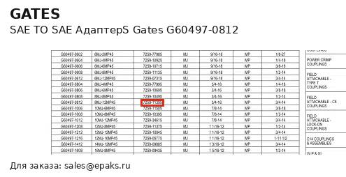 Gates G60497-0812