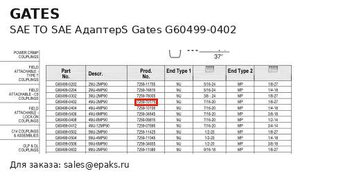 Gates G60499-0402