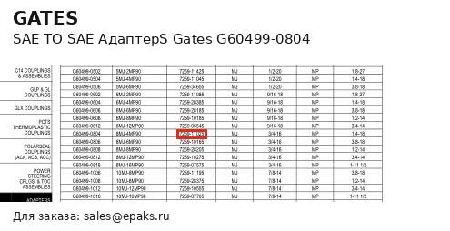 Gates G60499-0804