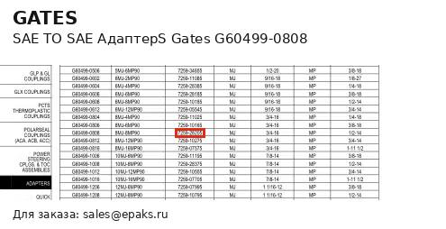 Gates G60499-0808