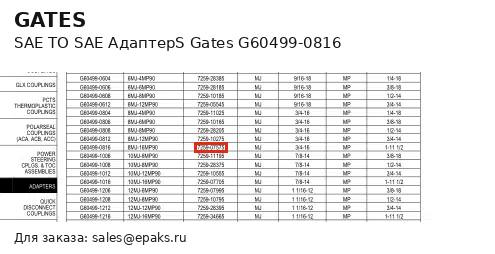 Gates G60499-0816