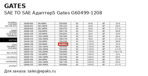 Gates G60499-1208