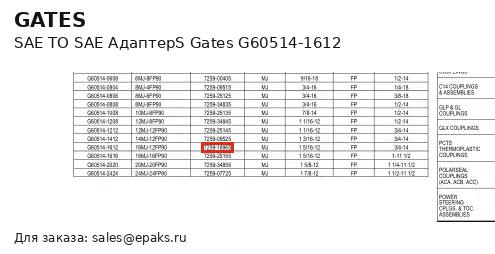 Gates G60514-1612