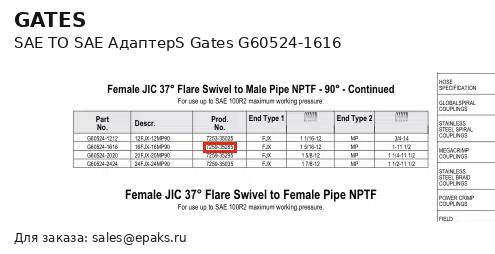 Gates G60524-1616