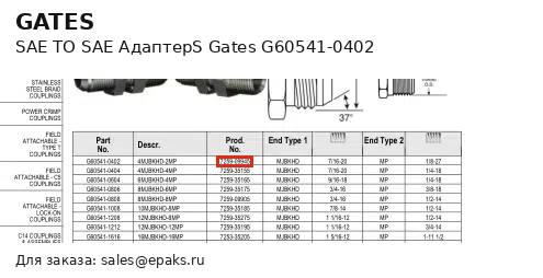 Gates G60541-0402