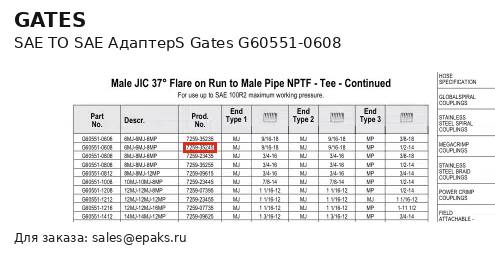 Gates G60551-0608