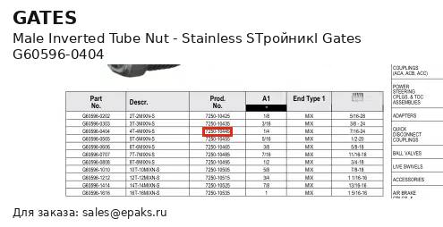 Gates G60596-0404