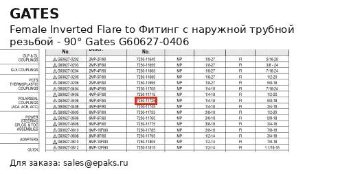 Gates G60627-0406