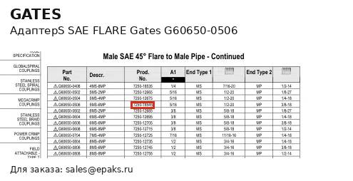 Gates G60650-0506