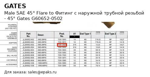 Gates G60652-0502