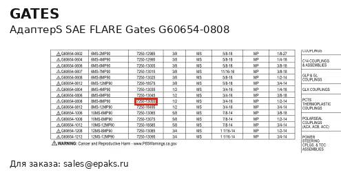 Gates G60654-0808