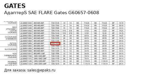 Gates G60657-0608