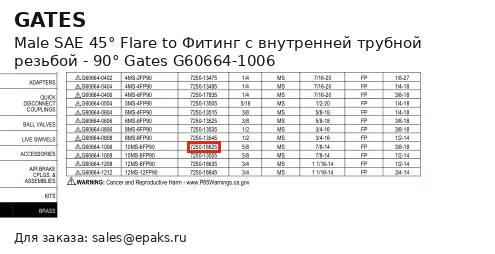 Gates G60664-1006
