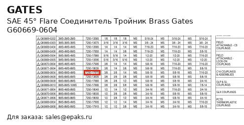 Gates G60669-0604