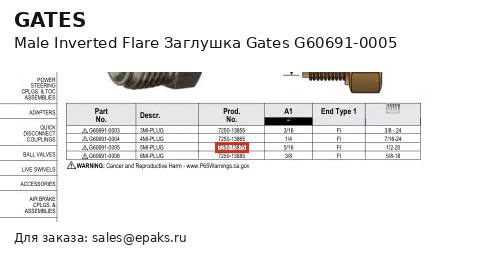 Gates G60691-0005