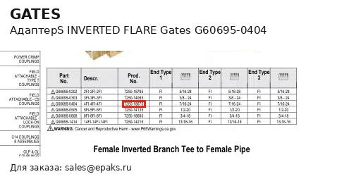 Gates G60695-0404