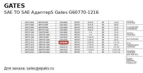Gates G60770-1216