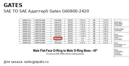 Gates G60800-2420