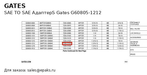 Gates G60805-1212