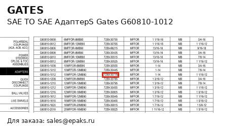 Gates G60810-1012